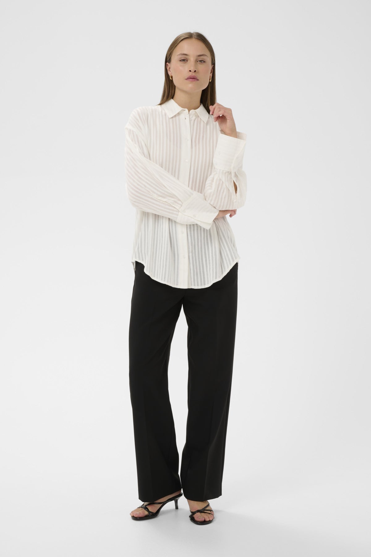SLBianca Shirt LS Broken White - 111001 - 30409037