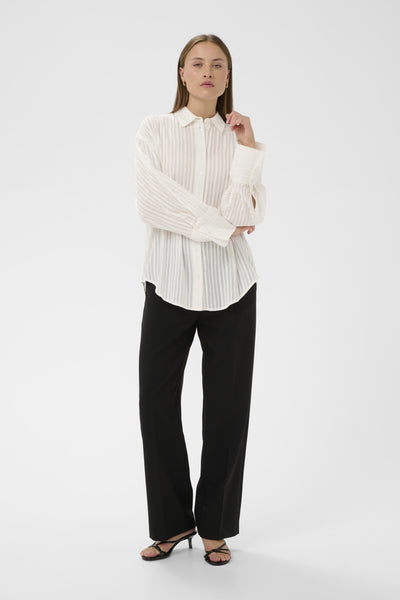 SLBianca Shirt LS Broken White - 111001 - 30409037 Thumbnail
