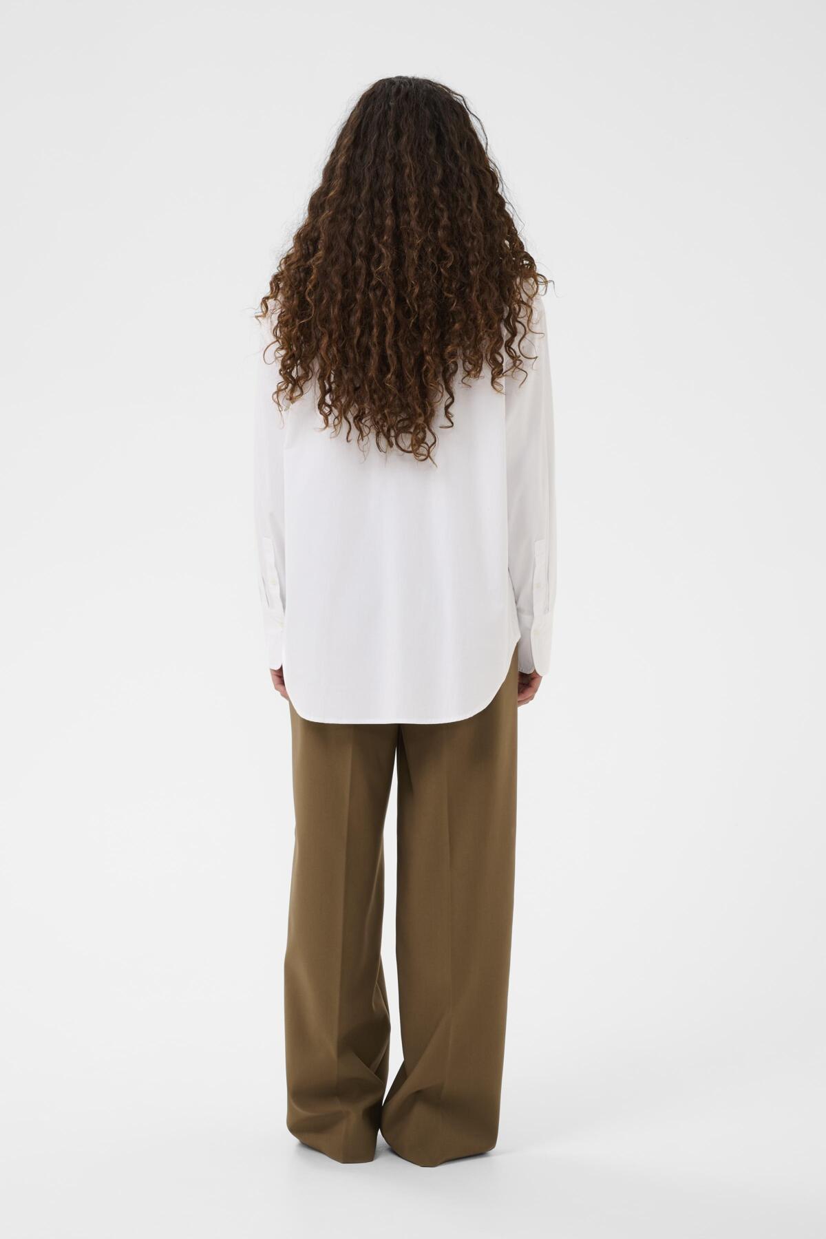 SLNoelle Poplin Shirt LS Bright White - 110601 - 30409104