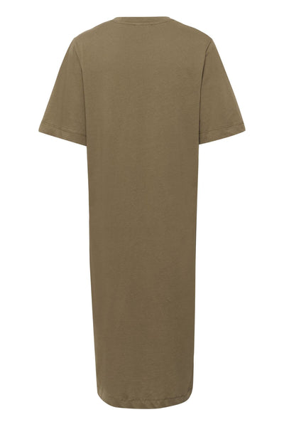 SLAeve Slit Dress Dusky Green - 170517 - 30409171 Thumbnail