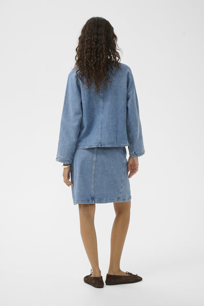 SLAdabella Skirt Light Blue Denim - 301233 - 30409202 Thumbnail