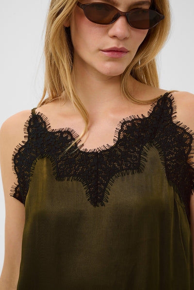 SLIrini Lace Top Beech - 190618 - 30409378 Thumbnail