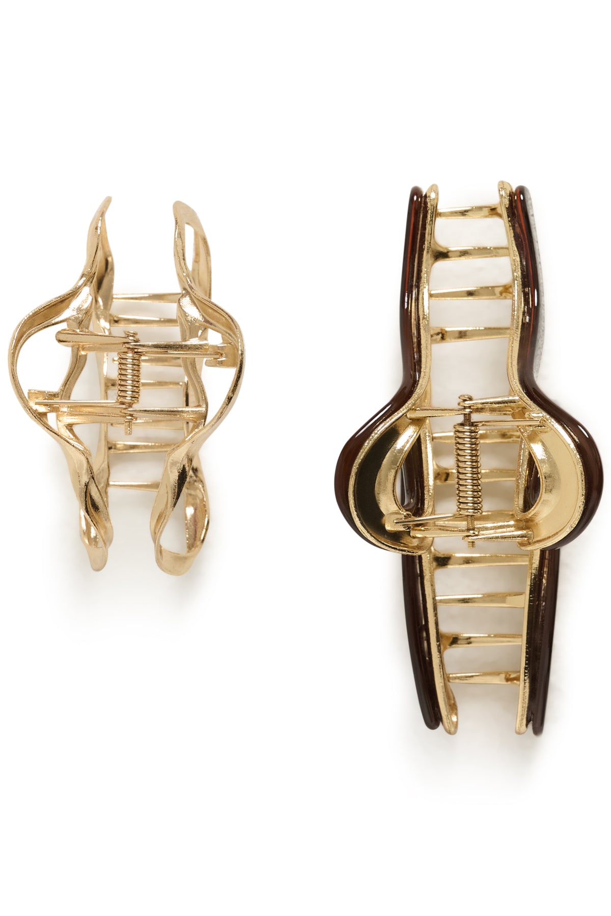 SLInah Hair Clips 2-Pack Gold - 150927 - 30409398