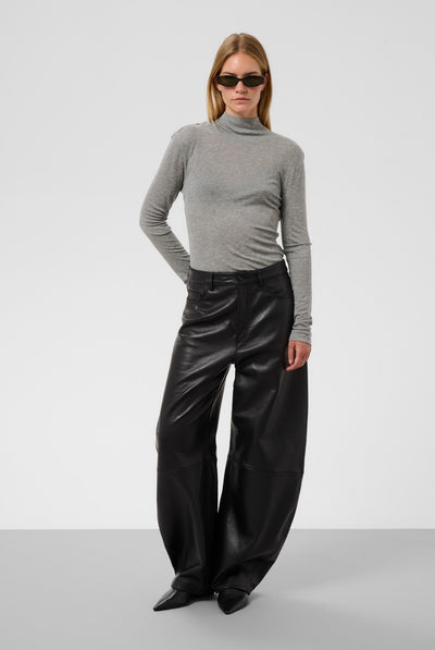 SLInana High Neck Grey Melange - 303161 - 30409482 Thumbnail