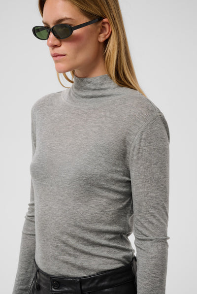 SLInana High Neck Grey Melange - 303161 - 30409482 Thumbnail