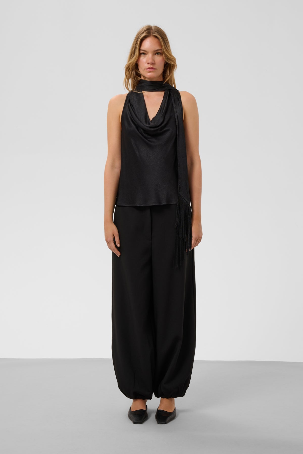 SLMirabella Aragat Scarf Blous Black - 194008 - 30409517