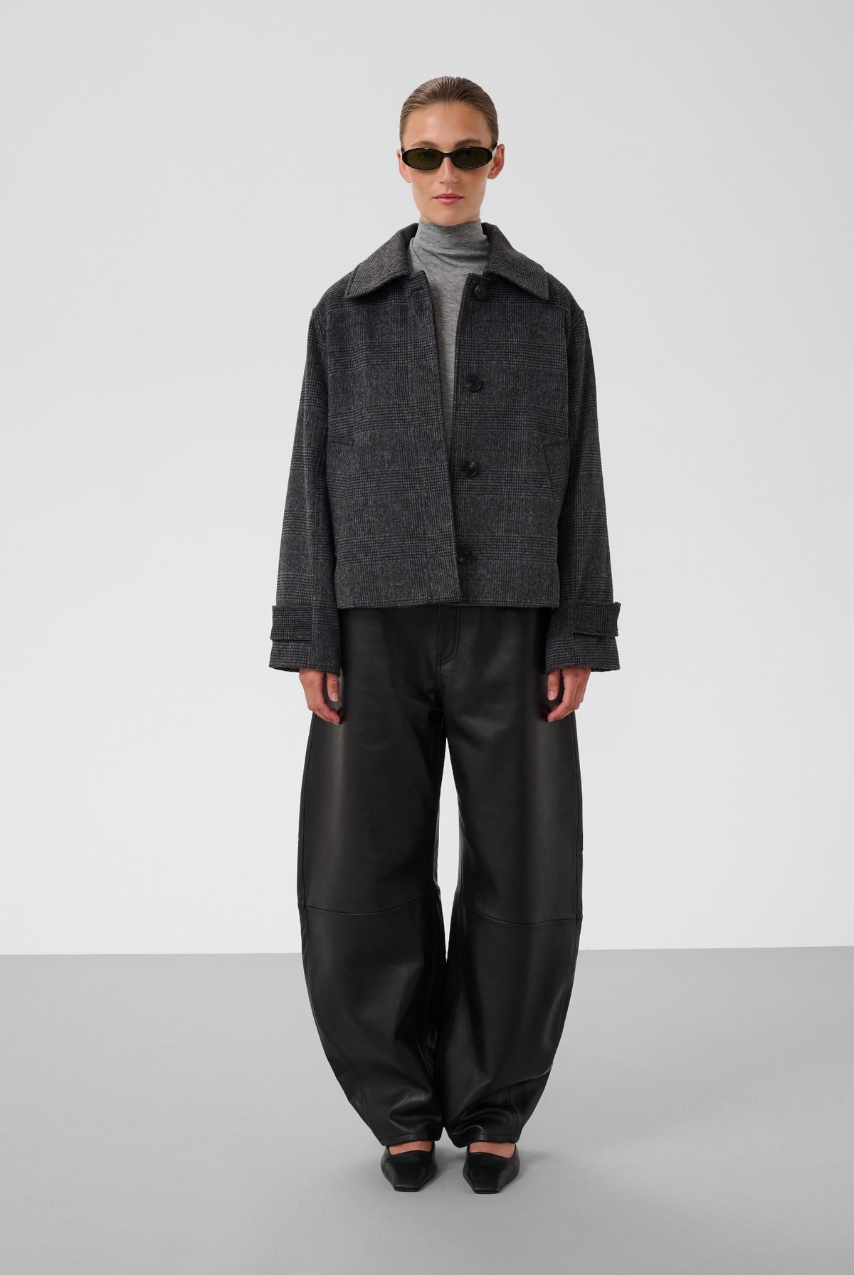 SLMaka Akeleje Jacket Grey Melange Check - 305405 - 30409650