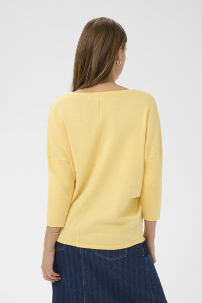 A2561, MilaSZ R-Neck Pullover Lemon Drop Melange - 1207361 - 30500003 Thumbnail