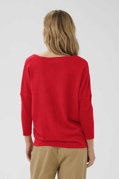 A2561, MilaSZ R-Neck Pullover Valiant Poppy - 181549 - 30500003 Thumbnail
