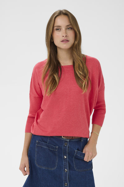A2561, MilaSZ R-Neck Pullover Honeysuckle Melange - 1821201 - 30500003 Thumbnail