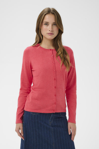 A8661, MilaSZ R-Neck Cardigan Honeysuckle Melange - 1821201 - 30500005 Thumbnail