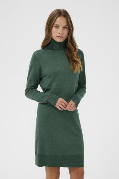 U6801, MilaSZ Rollneck Dress June Bug Melange - 30501696 Thumbnail