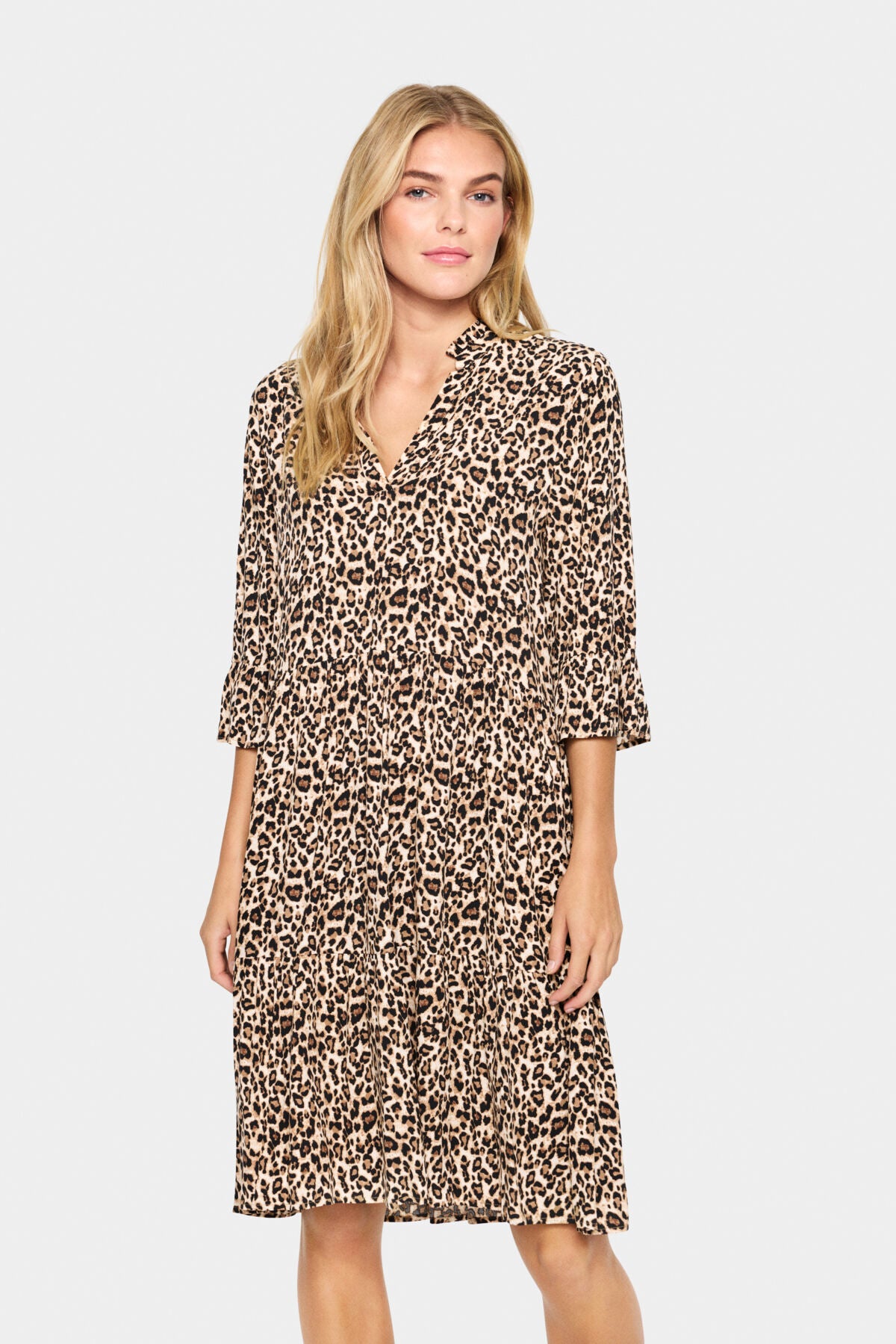 EdaSZ Dress Black Reg Leo - 30510220