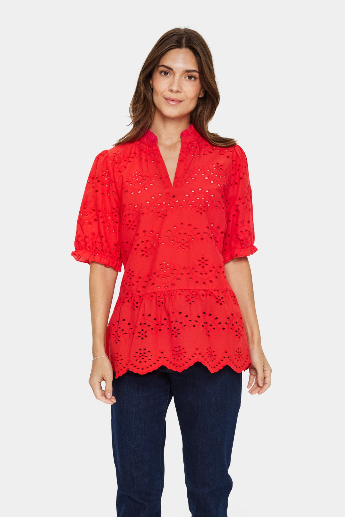 GeleksaSZ Blouse Flame Scarlet - 30511181