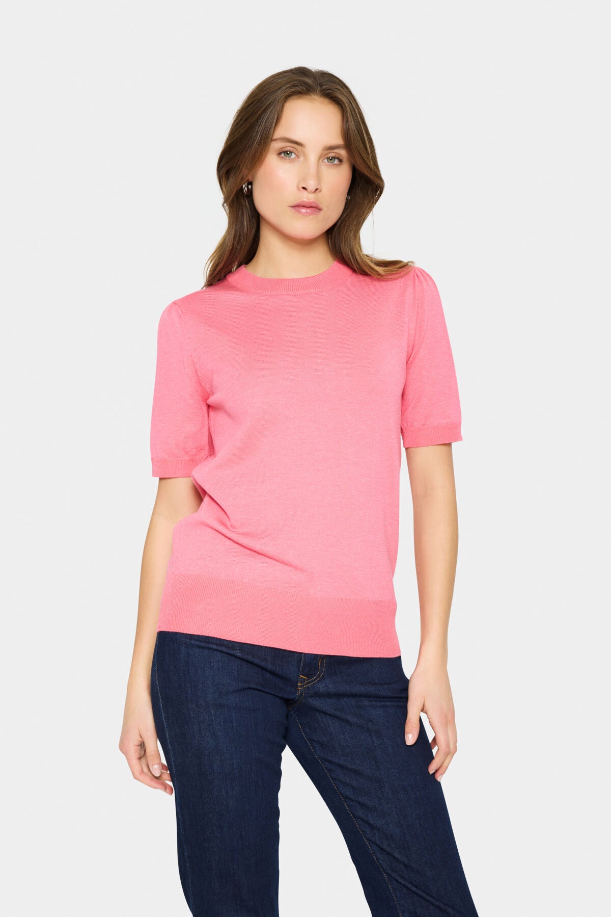 MilaSZ SS Pullover Fruit Dove Melange - 30511788