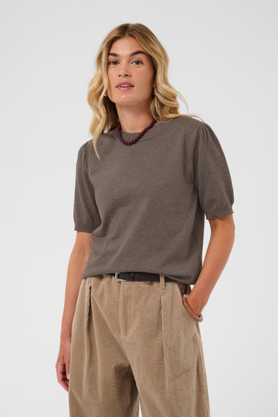 MilaSZ SS Pullover Mink Melange - 1914301 - 30511788 Thumbnail
