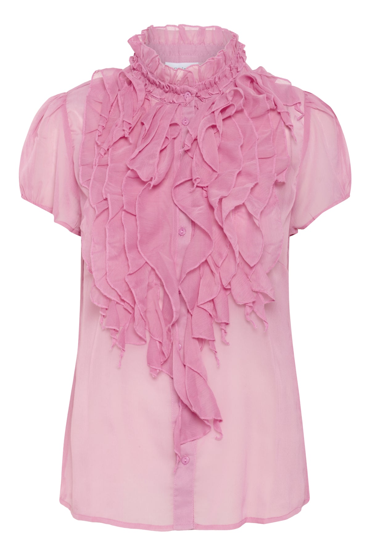 LiljaSZ Crinkle SS Shirt Wild Rose - 30512464