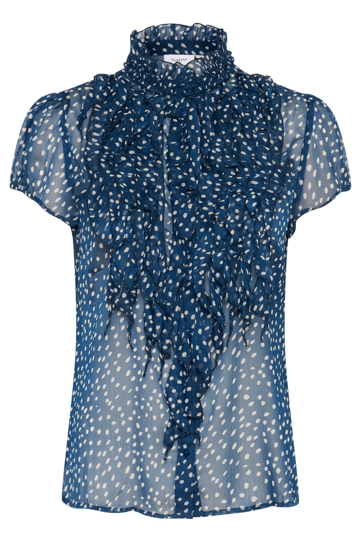LiljaSZ Crinkle SS Shirt Titan Drea Dot - 30512464