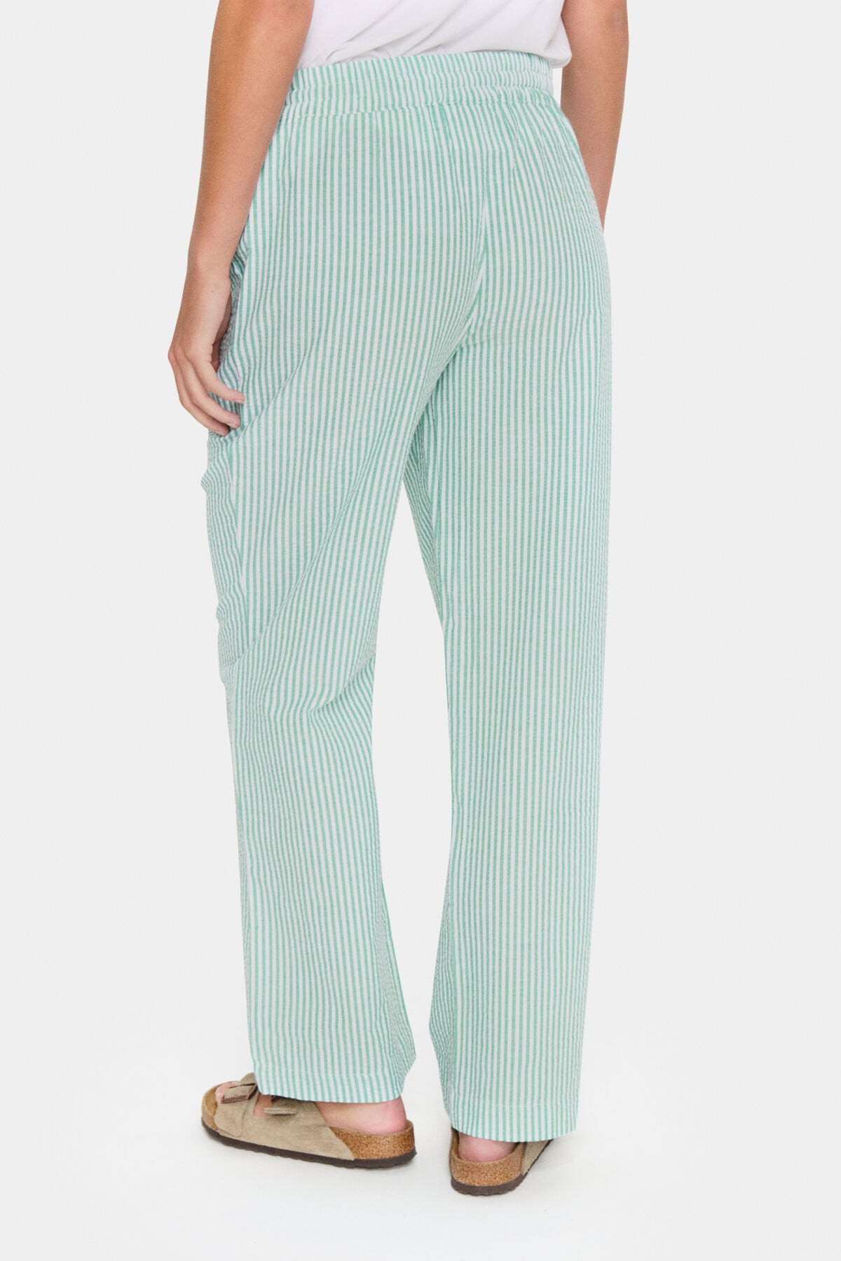 ElmikoSZ Pants Pistachio Green White Stripe - 30513288