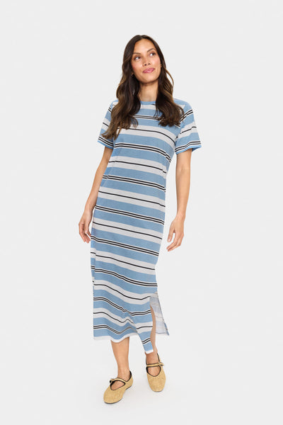 FariaSZ T-Shirt Dress Allure Ice Black Stripe - 30513436 Thumbnail