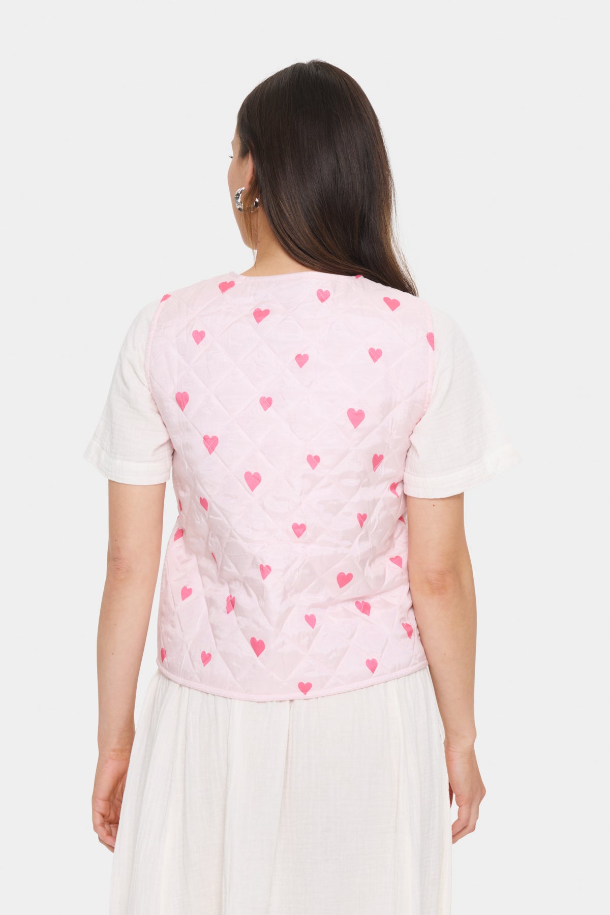 EvittaSZ Quilt Vest Barely Pink Big Hearts - 30513571
