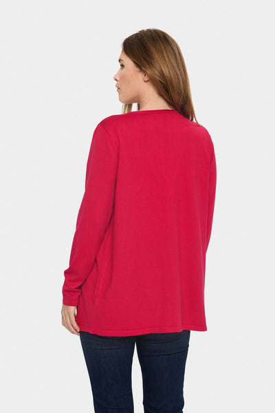 KilaSZ Open Mid Cardigan Viva Magenta - 30513713 Thumbnail