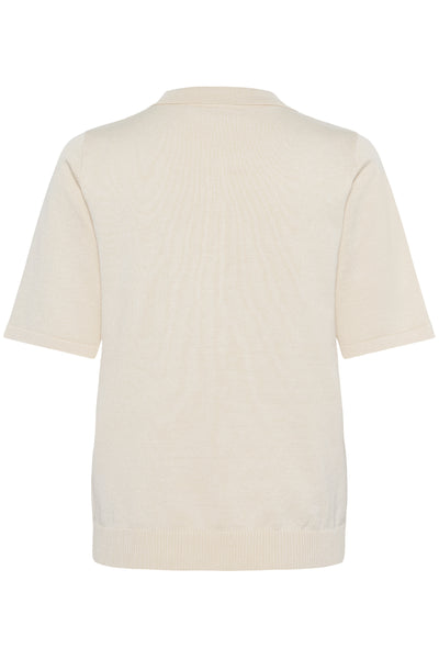 MilaSZ Polo SS Pullover Jojoba Melange - 30513958 Thumbnail