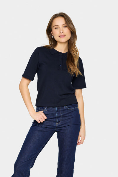 MilaSZ Polo SS Pullover Night Sky - 30513958 Thumbnail