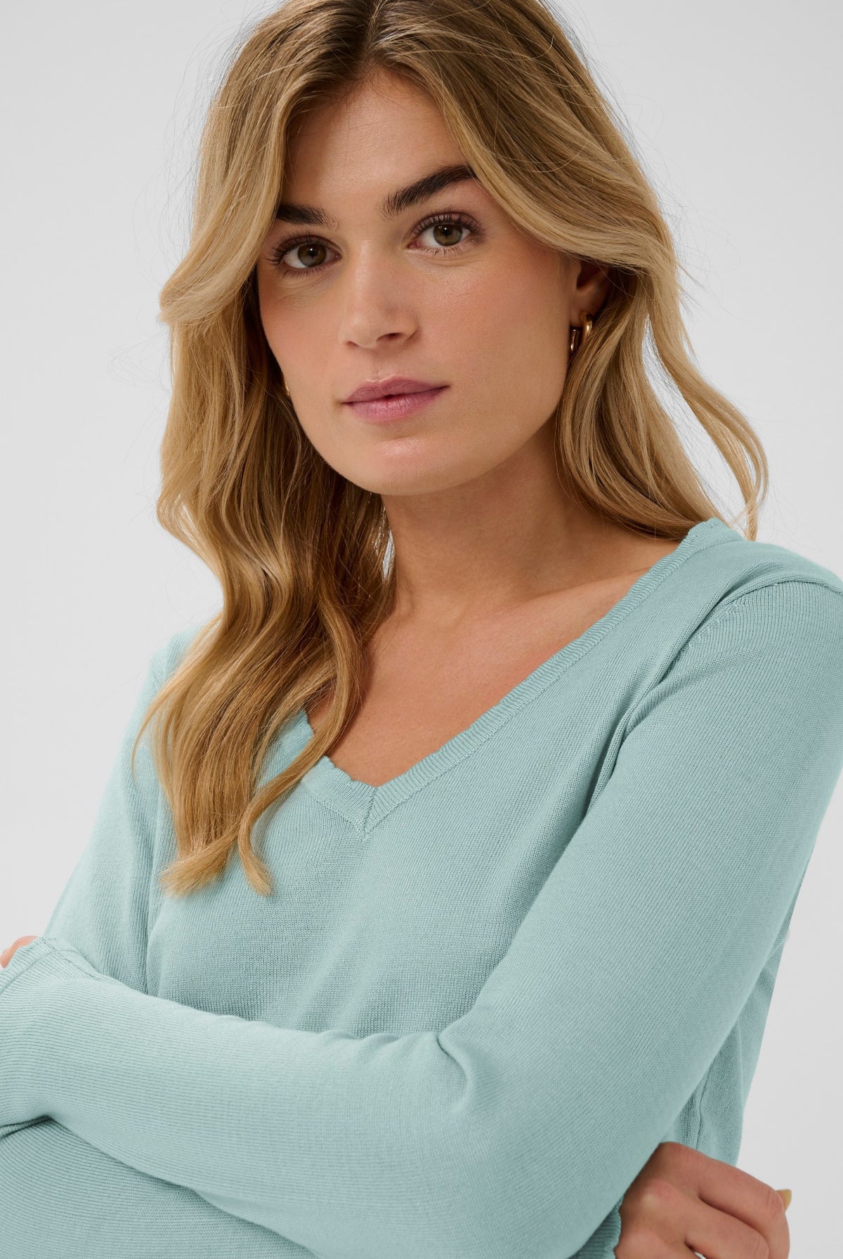 MilaSZ LS V-Neck Pullover Ether - 144506 - 30513960