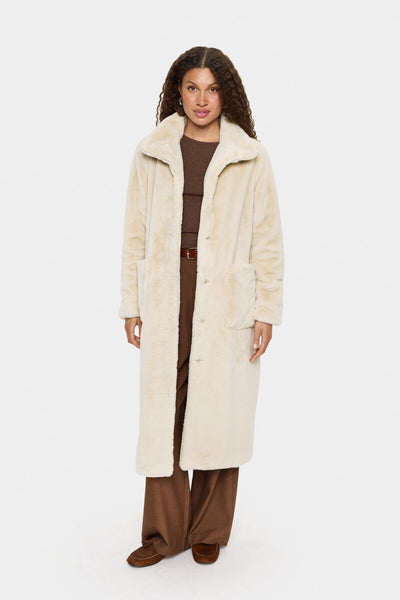 LoesSZ Coat Plaza Taupe - 30514123 Thumbnail