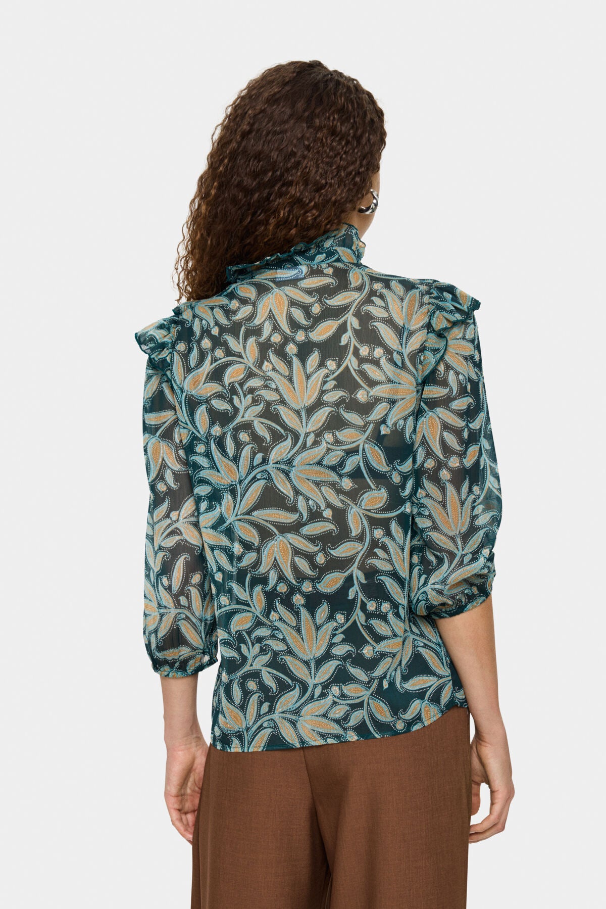 MaxineSZ Blouse Pine Autumn Floral - 30514412
