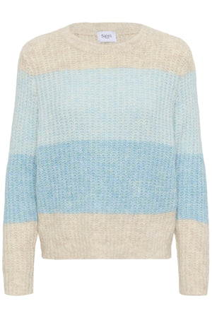 MandySZ Pullover Aqua Haze Melange - 30514462