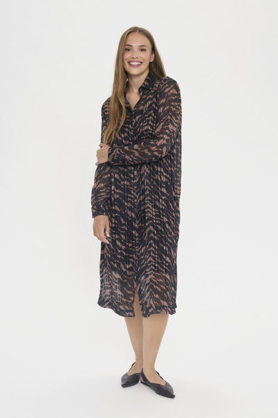 NestaSZ Dress Black Shifted Strokes - 304346 - 30514572 Thumbnail