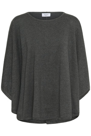 BilliSZ Poncho Grey Iron Melange - 30514828