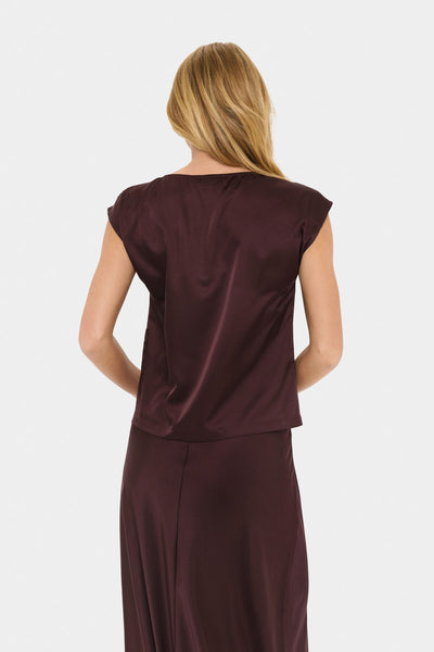 ZidtSZ Cap Sleeve Top FUDGE - 30514839 Thumbnail