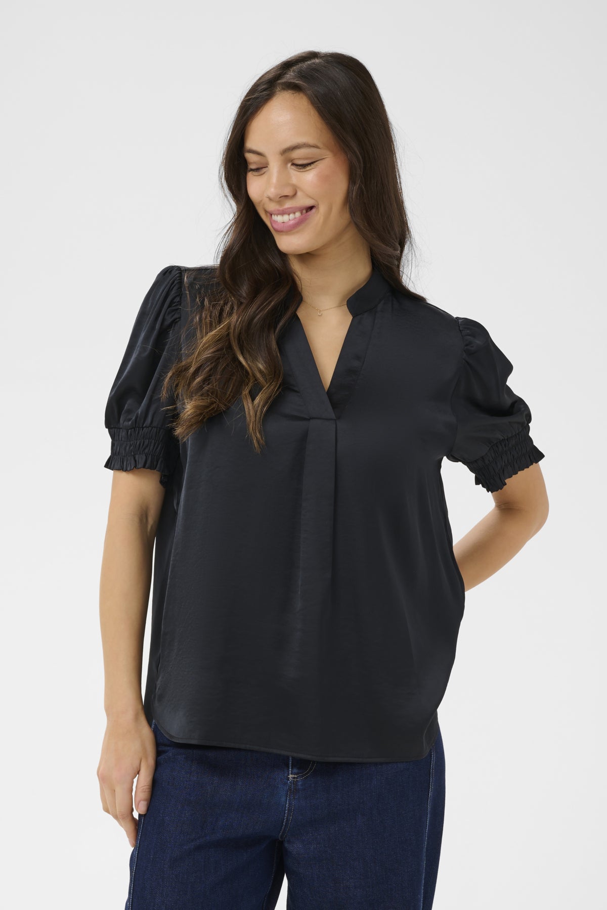 PananSZ SS Blouse Black - 193911 - 30515667