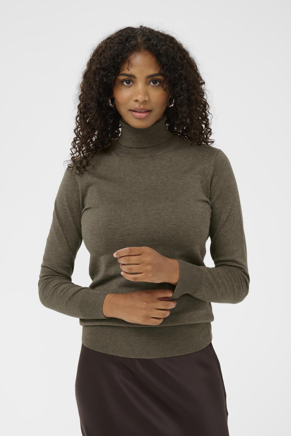 Astrid Roll Neck 500023 Morel Melange