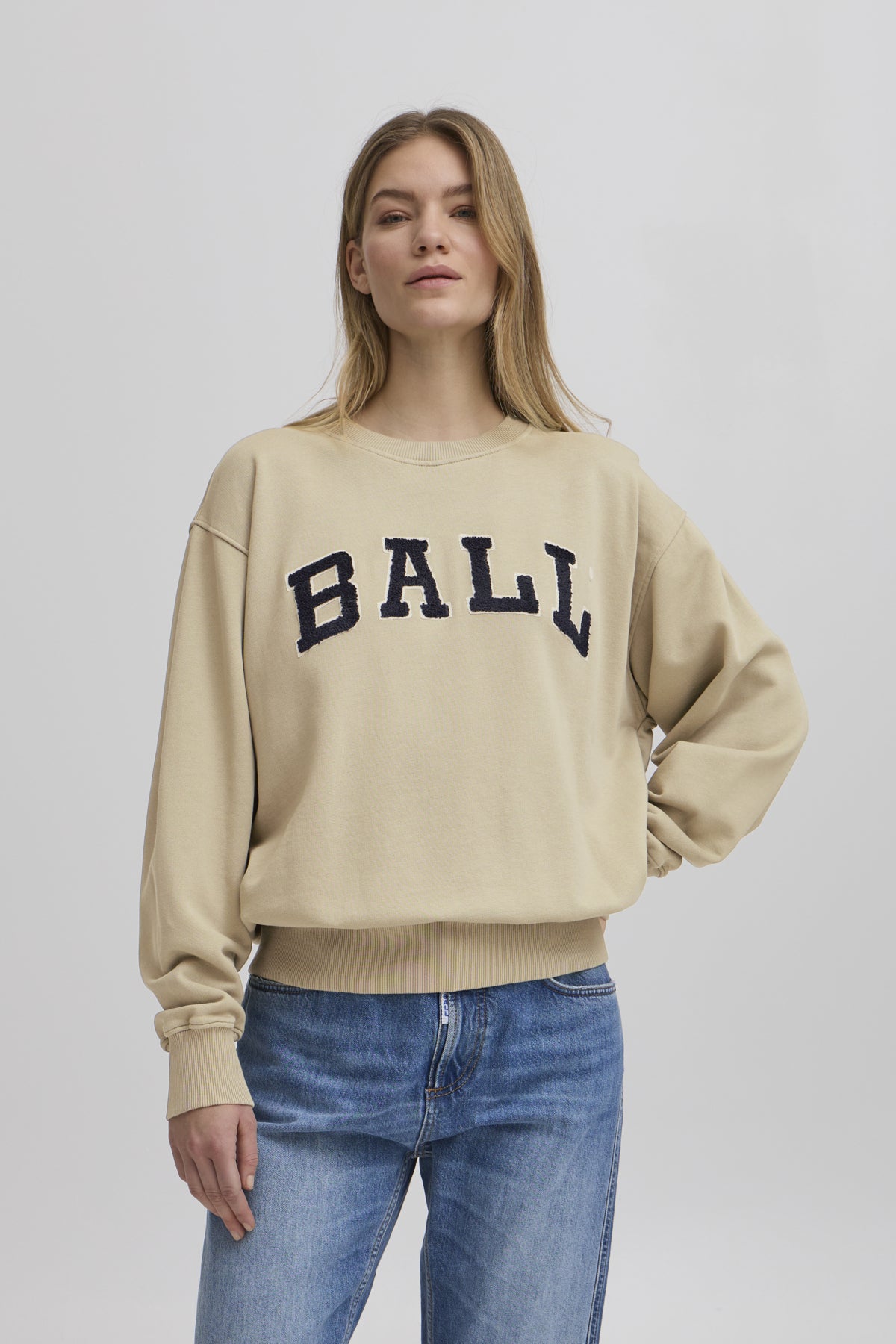 BAALOMA DECO SWEATSHIRT Silver Sage - 50405005