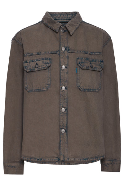 BAPIETRO OZ DENIM SHIRT Coffee Bean - 50405308 Thumbnail