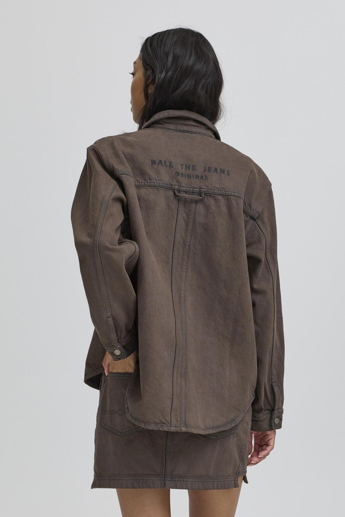 BAPIETRO OZ DENIM SHIRT Coffee Bean - 50405308