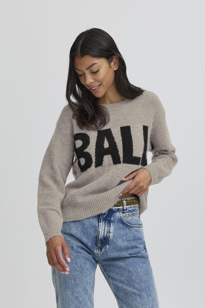 BASTACY RIB LOGO PULLOVER Vintage Khaki - 50405353 Thumbnail