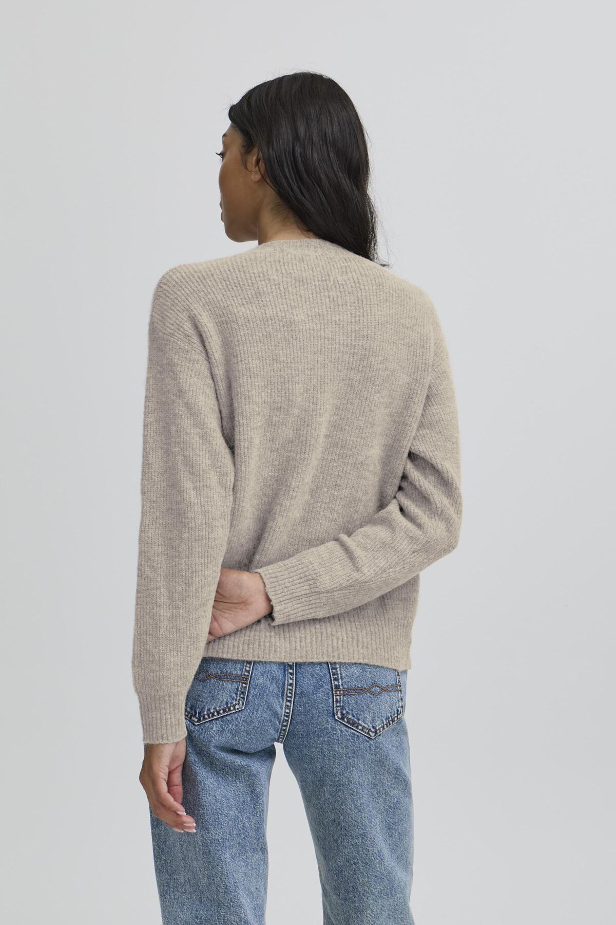 BASTACY RIB LOGO PULLOVER Vintage Khaki - 50405353