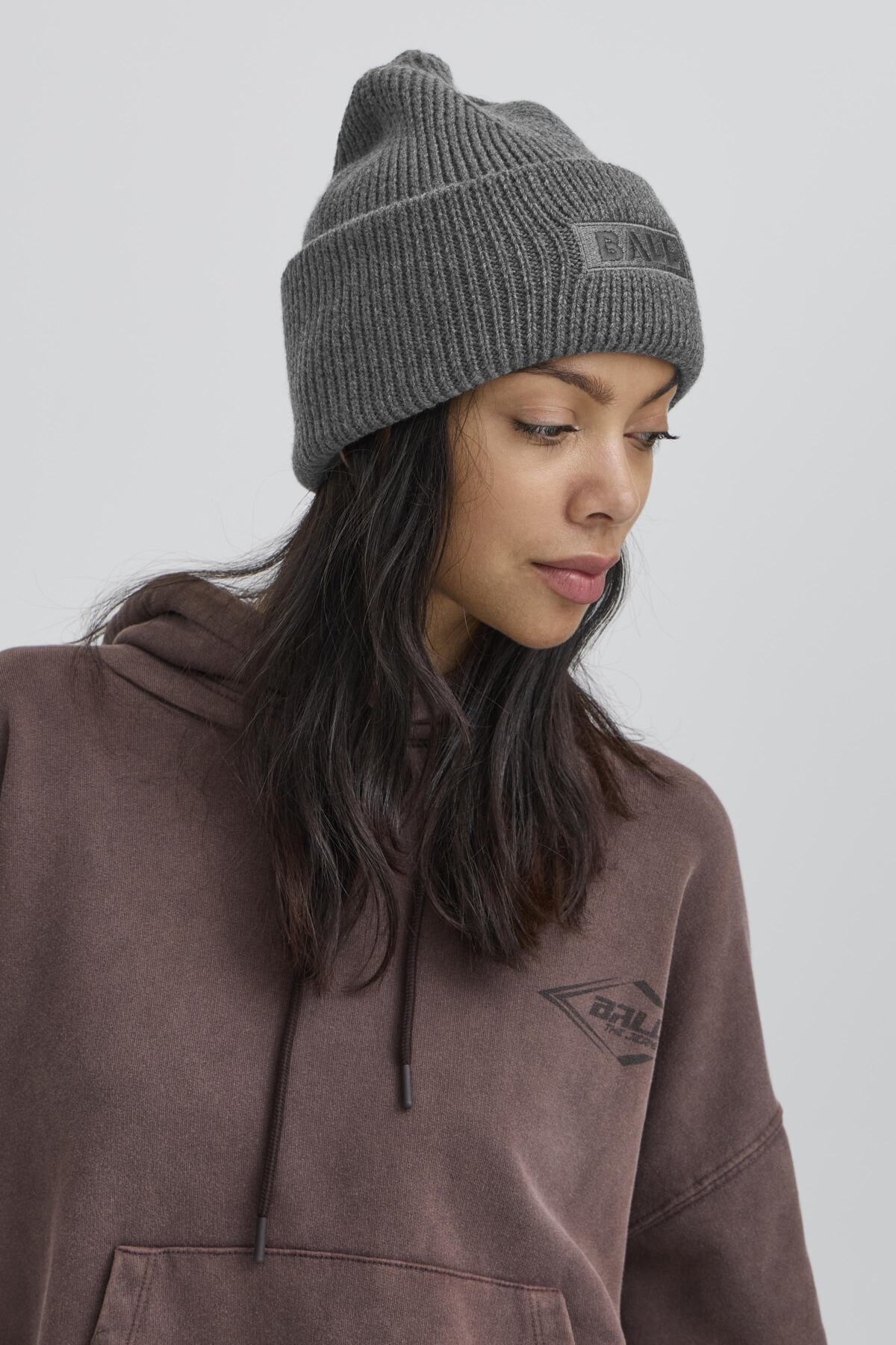 BAROMANA BEANIE Dark grey melange - 50405364