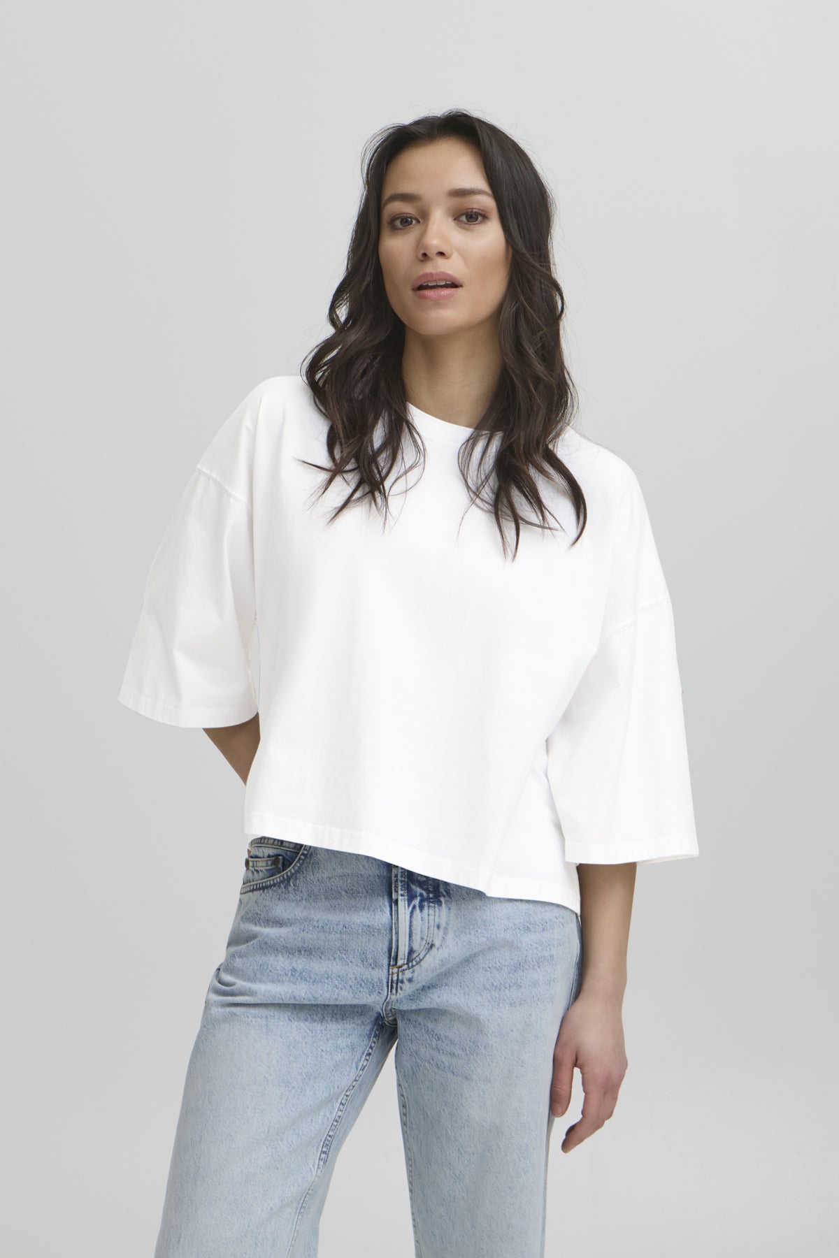 BAVIOLA BP CROPPED OZ TEE Blanc de Blanc - 50405365