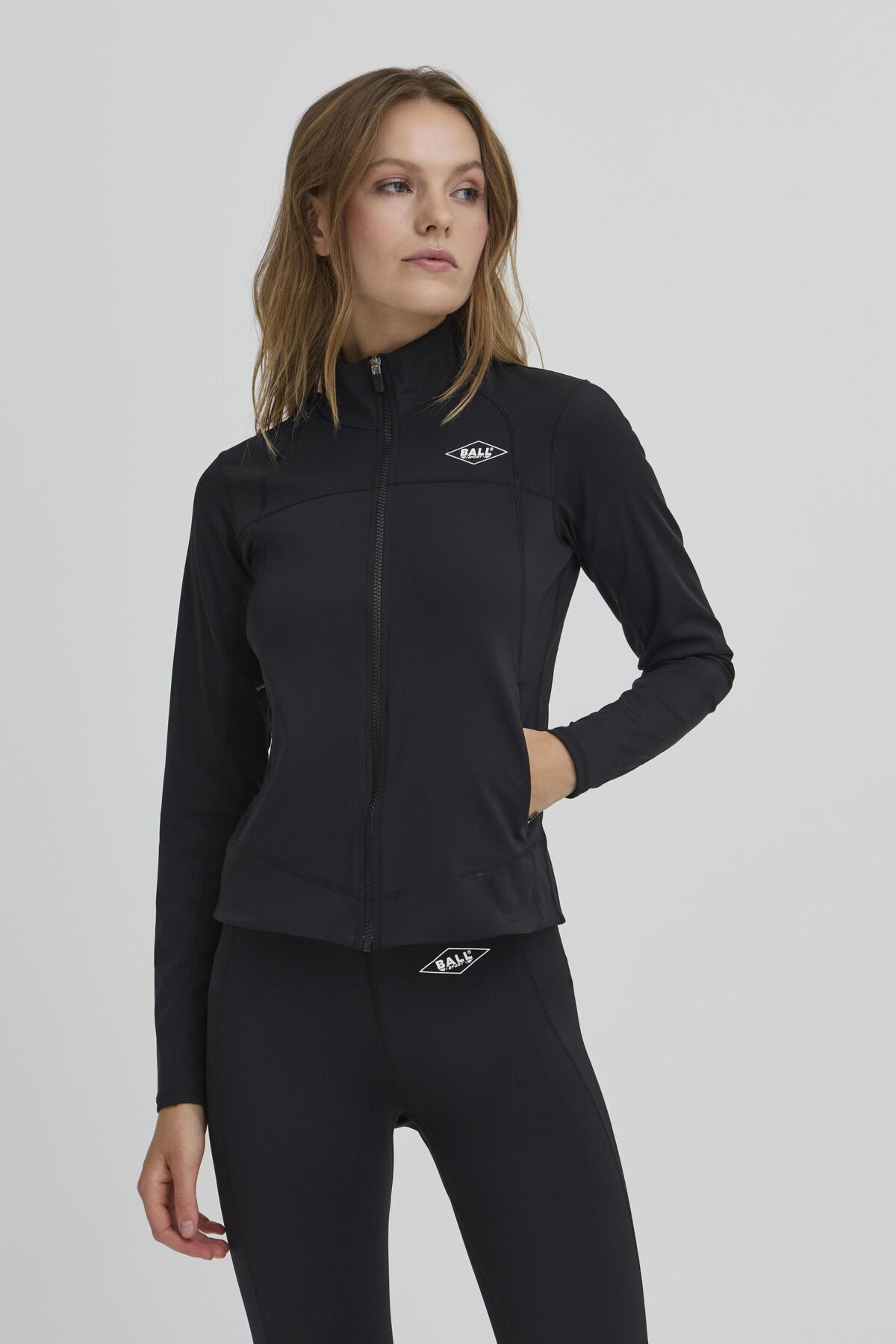 BAFORMA LS ZIPBLOUSE Black - 193911 - 50405369