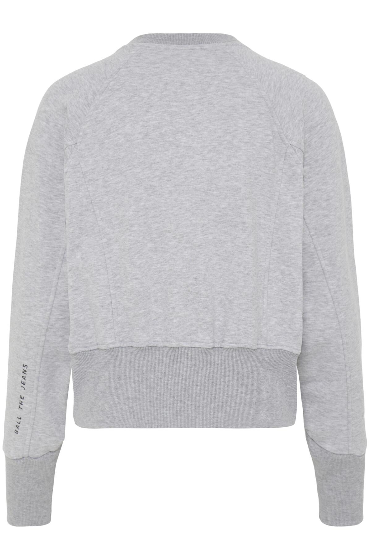 BAALBERTA SWEAT CARDIGAN MEDIUM GRAY MELANGE - 90000593 - 50408097