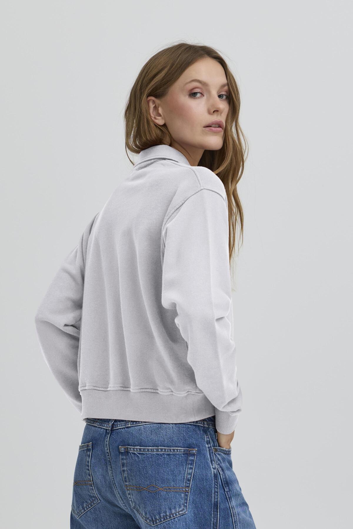 BARIVA POLO SWEAT MEDIUM GRAY MELANGE - 90000593 - 50408098