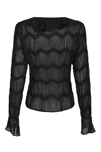 Anika Crepe Chiffon Black - 167042 Thumbnail