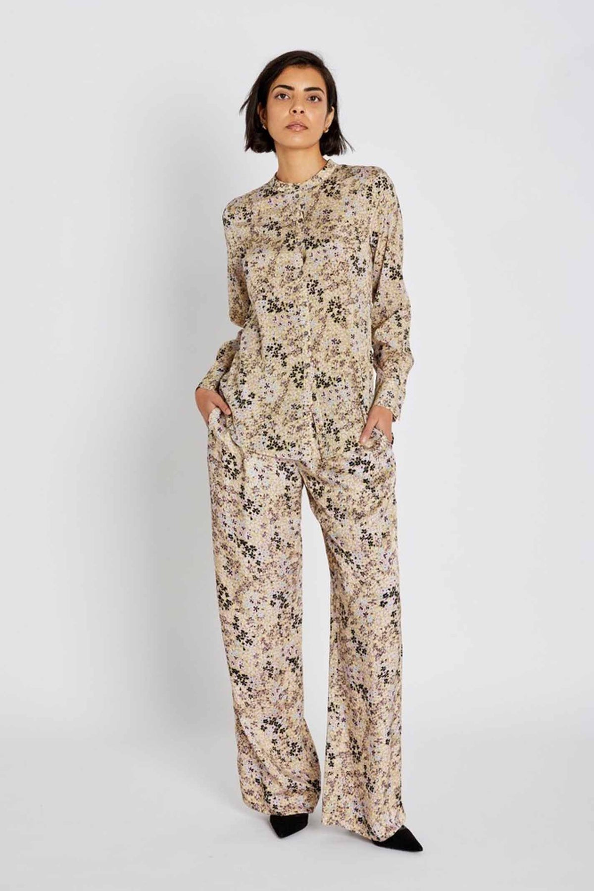 603HMNoran pants 805 Light flower print - HM1308