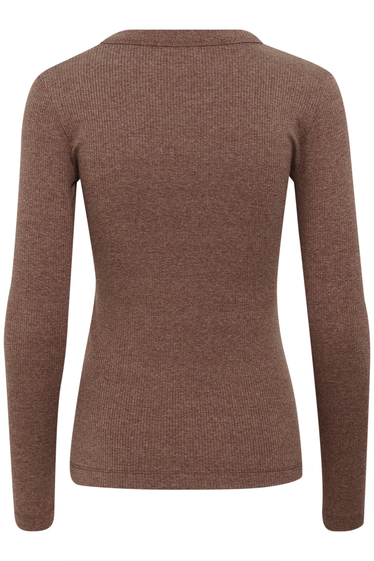 DagnaIW Melange T-Shirt LS Brown Puce Melange - 30106866